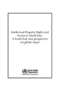 Intellectual Property Rights and Access to …