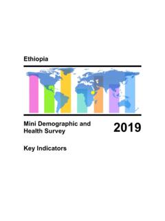 Ethiopia Mini Demographic and Health Survey 2019 - Key ...