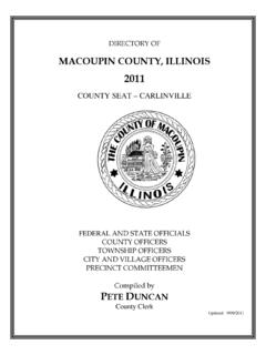 DIRECTORY OF - Macoupin County Illinois