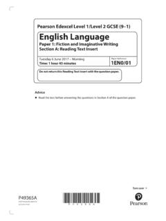 Pearson Edexcel Level 1/Level 2 GCSE (9–1) English Language