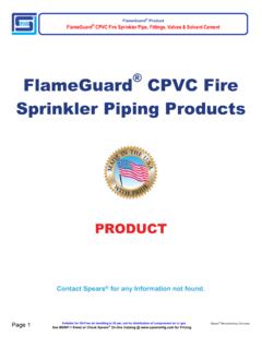 FlameGuard CPVC Fire Sprinkler Piping Products