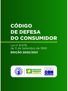 C&#243;digo de Defesa do Consumidor (2020-2021) - ACSO