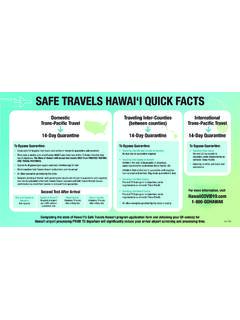 Trusted Testing and Travel Partners - Governor of Hawaii