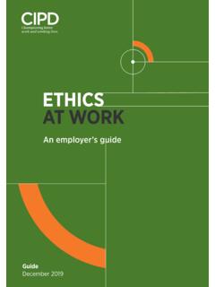 ETHICS AT WORK - CIPD