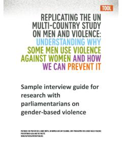 Sample interview guide for research with …