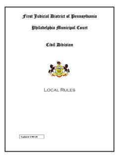 First Judicial District of Pennsylvania