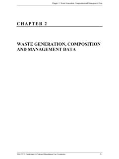 CHAPTER 2 WASTE GENERATION, COMPOSITION AND ... - …