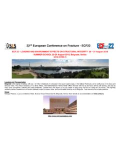 22nd European Conference on Fracture - ECF22