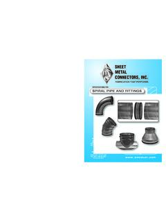 SPECIFICATIONS FOR SPIRAL PIPE AND FITTINGS - Sheet …