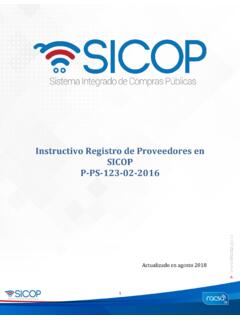Instructivo Registro de Proveedores en SICOP P-PS-123-02 …
