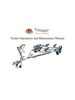 Trailer Operations and Maintenance Manual