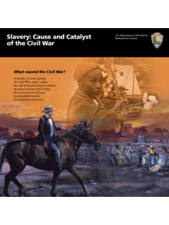 Slavery: Cause and Catalyst of the Civil War - NPS