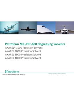 Petroferm MIL-PRF-680 Degreasing Solvents
