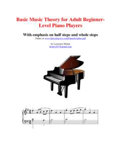 Basic Music Theory for Adult Beginner- Level Piano Players