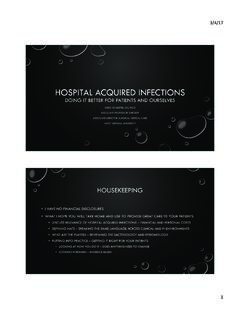 Hospital Acquired Infections - LECOM Education …