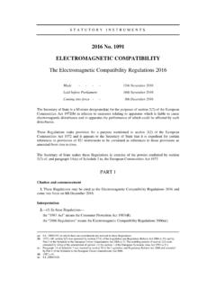 The Electromagnetic Compatibility Regulations 2016