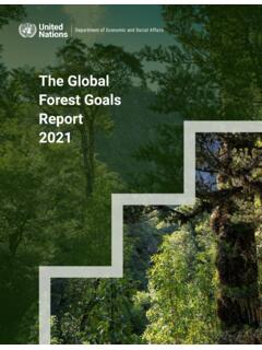 The Global Forest Goals Report 2021 - United Nations