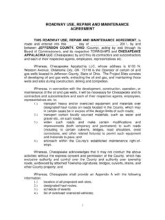 ROADWAY USE AND MAINTENANCE AGREEMENT