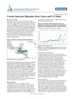 Central American Migration: Root Causes and U.S. Policy