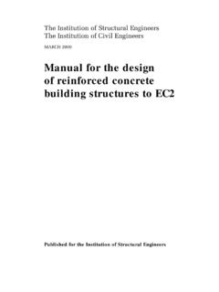 Manual for the design of reinforced concrete building ...
