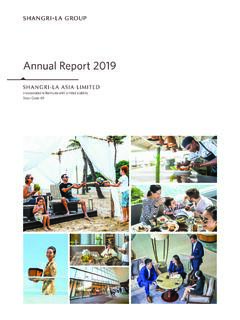 Annual Report 2019 - Shangri-La
