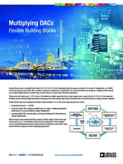 Multiplying DACs Flexible Building Blocks - Analog …