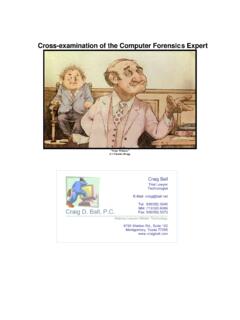 Cross-Examination of the Computer Forensics Expert