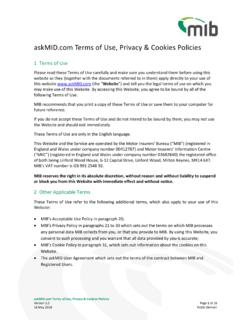 askMID.com Terms of Use, Privacy &amp; Cookies Policies