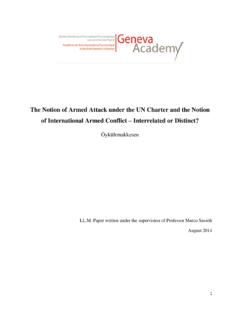 The Notion of Armed Attack under the UN Charter and the ...