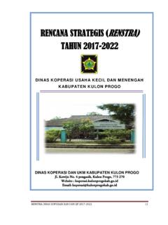 RENCANA STRATEGIS (RENSTRA) TAHUN 2017-2022