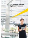 Tax issues in the new digital enviornmen - EY
