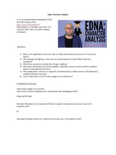 Edna: Character Analysis - MrBruff.com