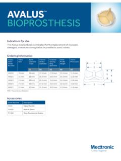 AVALUS BIOPROSTHESIS - Medtronic
