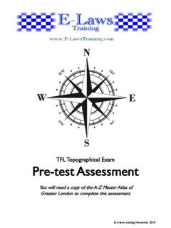 TFL Topographical Exam Pre-test Assessment