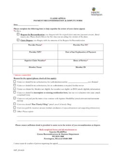 Claim Appeal Form - Texas Medicaid &amp; Health Insurance