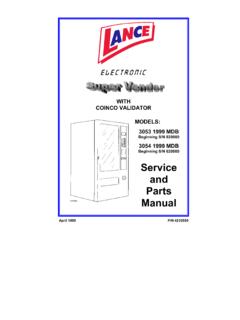 Service and Parts Manual - discountvending.com