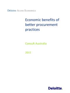 Economic benefits of better procurement practices
