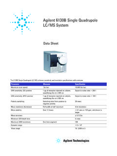 Agilent 6130B Single Quadrupole LC/MS System