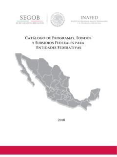 Cat&#225;logo de Programas, Fondos y Subsidios ... - gob.mx