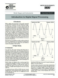 Introduction to Digital Signal Processing - …