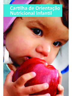 Cartilha de Orienta&#231;&#227;o Nutricional Infantil