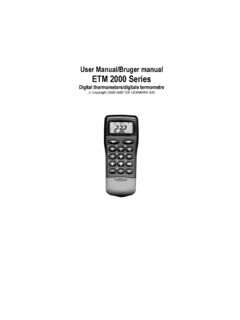 User Manual/Bruger manual ETM 2000 Series - …