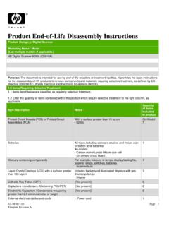 Product End-of-Life Disassembly Instructions