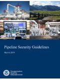 Pipeline Security Guidelines - tsa.gov