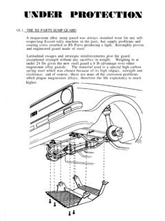 10.1. THE RS PARTS SUMP GUARD A ... - Ford Escort Mk1 &amp; …
