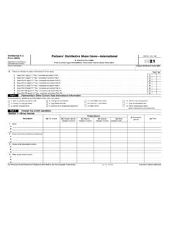2021 Schedule K-2 (Form 8865) - IRS tax forms