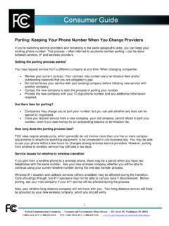 Porting: Keeping Your Phone Number When You Change …