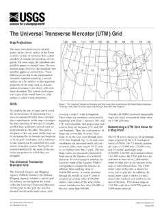 The Universal Transverse Mercator (UTM) Grid