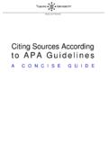 Citing Sources in APA Style - Tilburg University