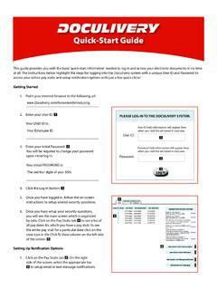 Quick-Start Guide - Doculivery Online Document …